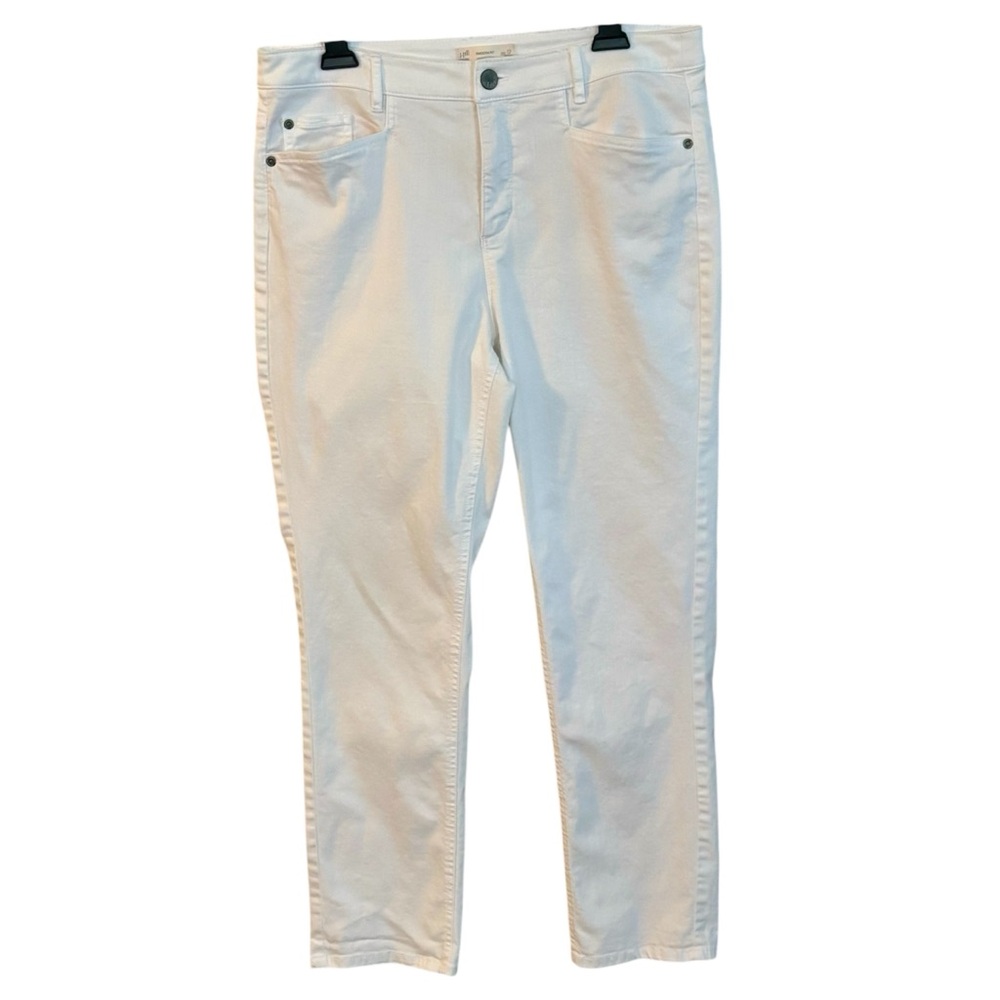 J.Jill Smooth Fit Straight Leg White Jeans Size 12 Petite